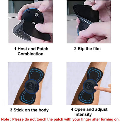 Electric full body Massager - Blood Circulation, Pain Relief with 8 Modes & 19 Strength Levels.