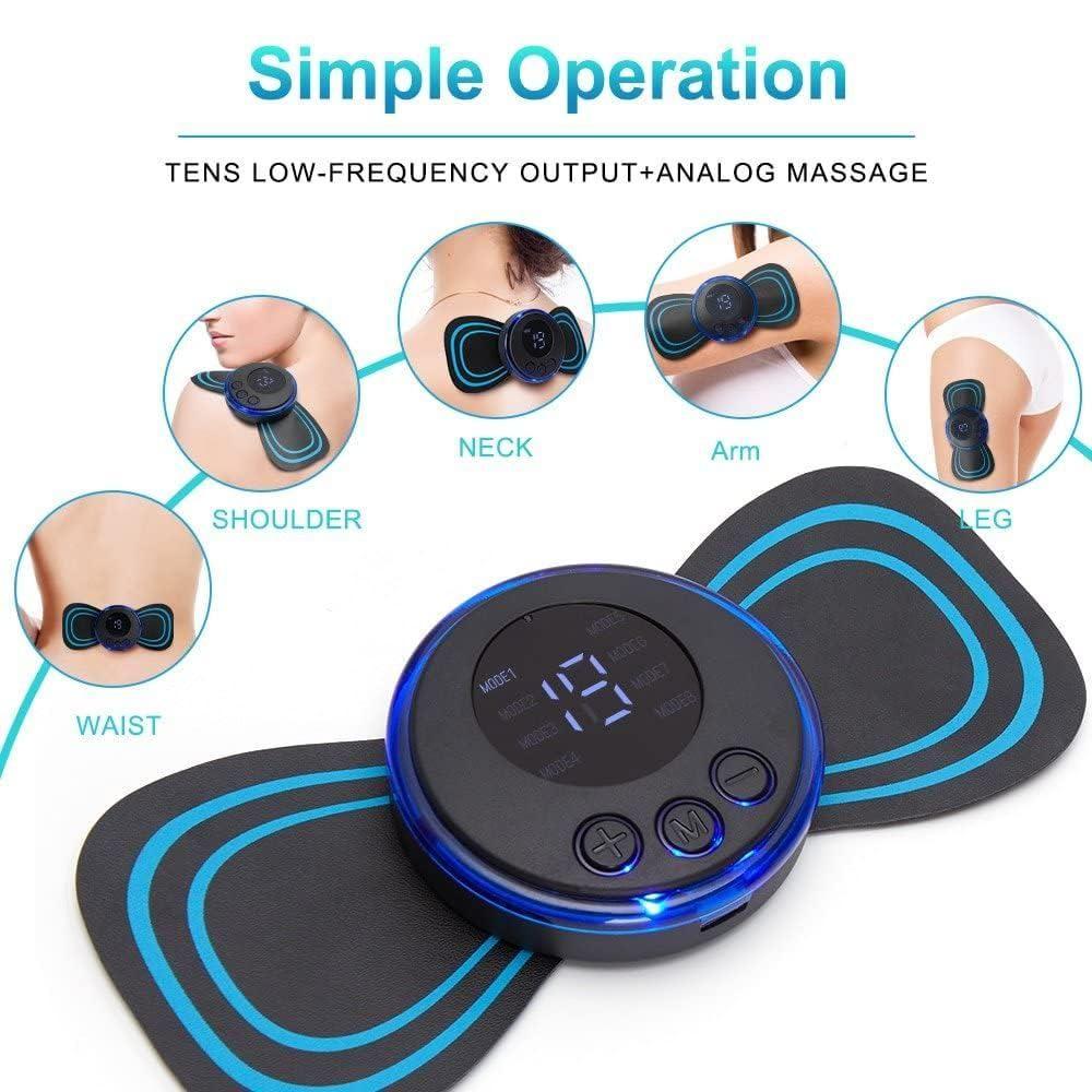 Electric full body Massager - Blood Circulation, Pain Relief with 8 Modes & 19 Strength Levels.